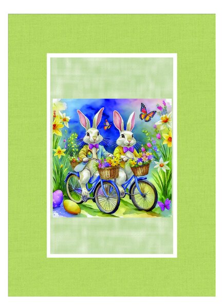 Bavlnená veľkonočná utierka digitálna potlač MIGU09-1 50x70 cm Farba Viacfarebná