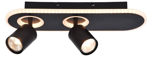 Stropné LED svietidlo Kimon, čierna