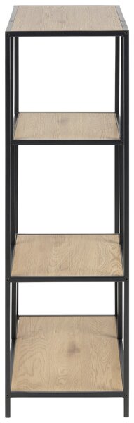 REGÁL, čierna, farba duba, oceľ, 77/114/34 cm Dieter Knoll - Regály