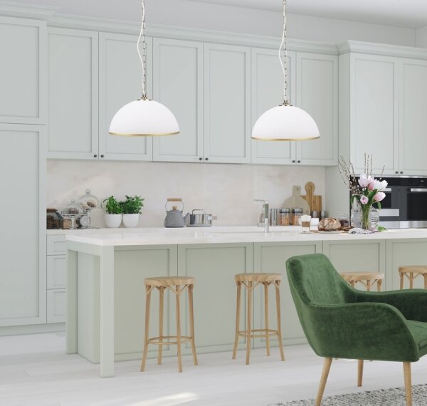 Luster na reťazi SUGAR 1xE27/60W/230V biela/zlatá