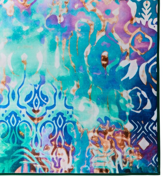 Koberec viacfarebný polyester 140 x 200 cm s nízkym vlasom s potlačou orientálny boho štýl obývacia izba spálňa