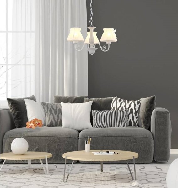 Luster na reťazi ZEFIR 3xE27/40W/230V