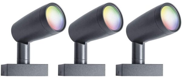 Ledvance - SADA 3x LED RGBW Vonkajšia lampa SMART+ SPOT 3xLED/4,5W/230V IP65Wi-Fi