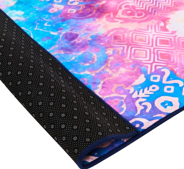 Koberec viacfarebný polyester 140 x 200 cm s nízkym vlasom s potlačou orientálny boho štýl obývacia izba spálňa