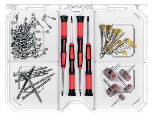 Triediaci organizér, úložný box na drobnosti, 5 priehradiek SQR box, 19 x 15 x 3,5