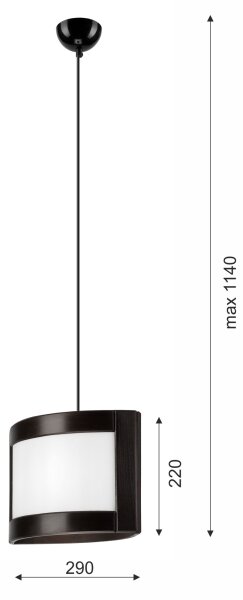 Luster na lanku ELODIE 1xE27/60W/230V