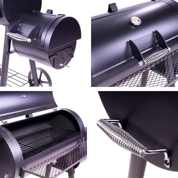 Záhradný gril s udiarňou XL BBQ 2 s ochranným krytom