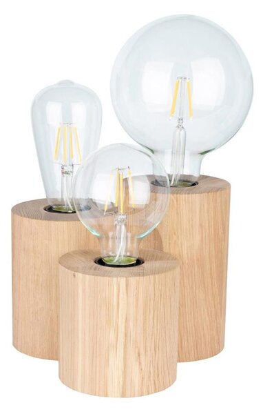 Spot-Light 2266374 - Stolová lampa VINCENT 3xE27/15W/230V dub
