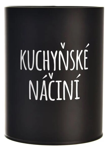Orion Dóza, plechová, čierna, bez veka, KUCHYNSKÉ NÁČINIE