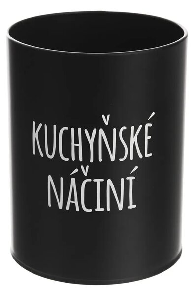 Orion Dóza, plechová, čierna, bez veka, KUCHYNSKÉ NÁČINIE