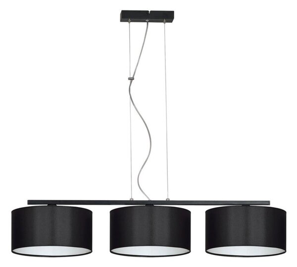 Luster na lanku ASTRA 3xE27/60W/230V čierna