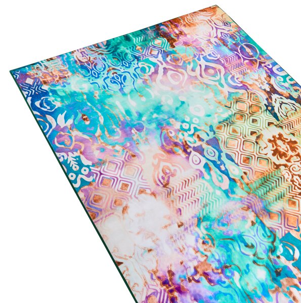 Koberec viacfarebný polyester 160 x 230 cm s nízkym vlasom s potlačou orientálny boho štýl obývacia izba spálňa