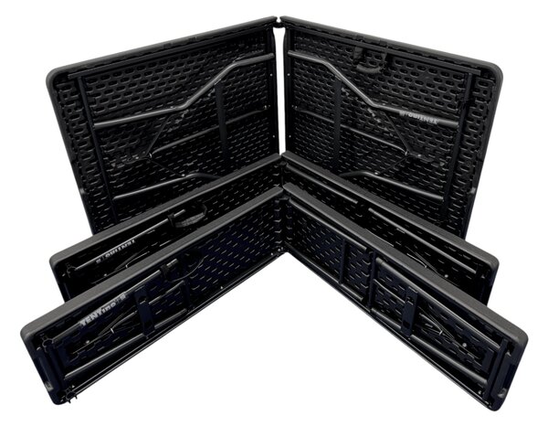 TENTino Plastový pivný set skladací BLACK - 180 cm