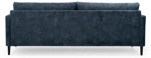 Tmavomodrá zamatová pohovka 220 cm Adagio - Scandic