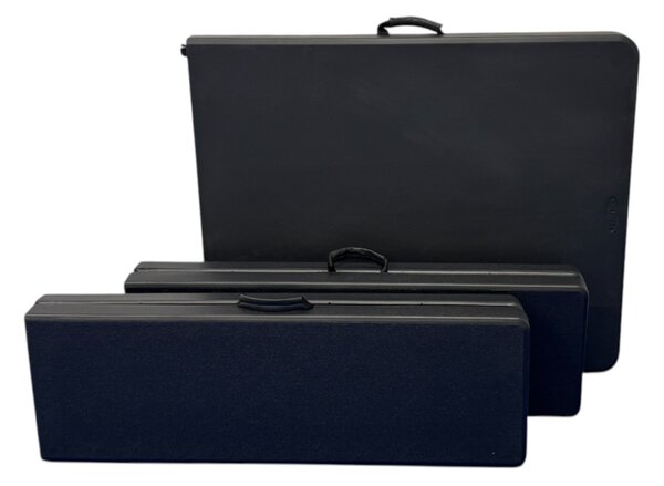 TENTino Plastový pivný set skladací BLACK - 180 cm
