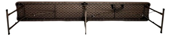 TENTino Plastová skladacia lavica WOOD 180 cm