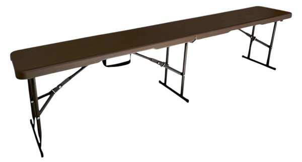 TENTino Plastová skladacia lavica WOOD 180 cm