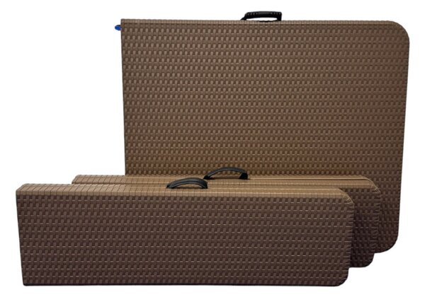TENTino Plastový pivný set skladací RATTAN - 180 cm