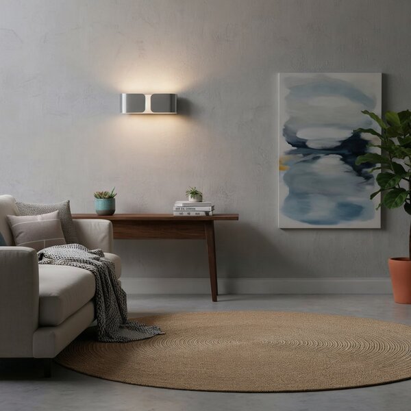 Nástenné svietidlo Ideal lux CLIP 049229 - chróm