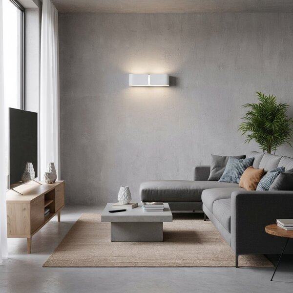 Nástenné svietidlo Ideal lux CLIP 014166 - biela