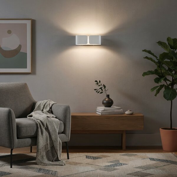 Nástenné svietidlo Ideal lux CLIP 049236 - biela