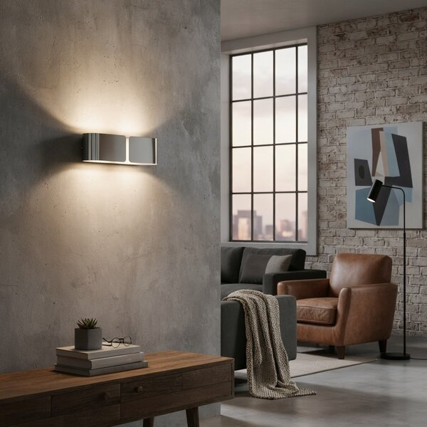 Nástenné svietidlo Ideal lux CLIP 031361 - chróm
