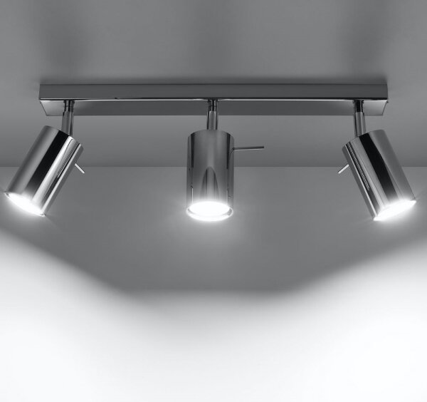 Sollux SL.0729 - Bodové svietidlo RING 3xGU10/10W/230V