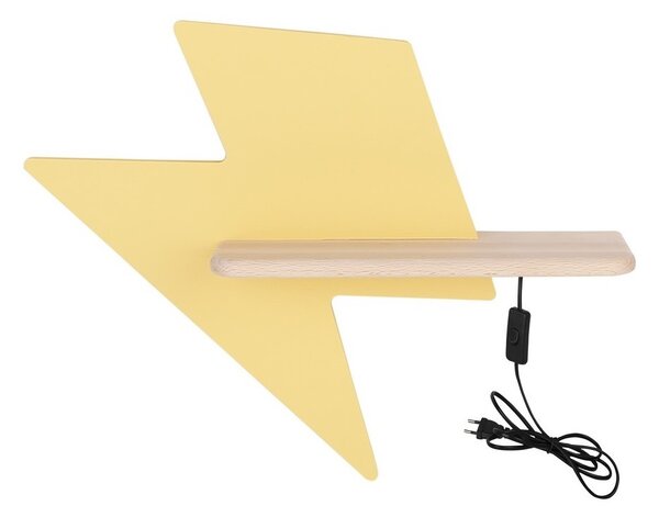 LED Detské nástenné svietidlo s poličkou LIGHTNING LED/4W/230V