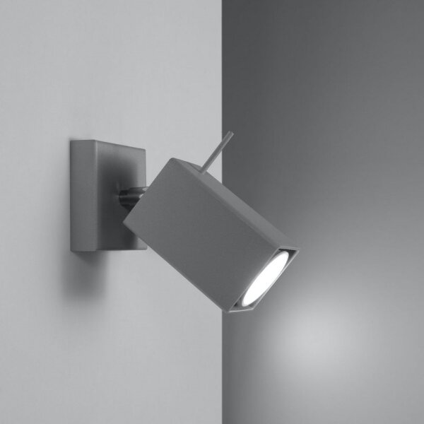 Sollux SL.0455 - Nástenné bodové svietidlo MERIDA 1xGU10/40W/230V šedá