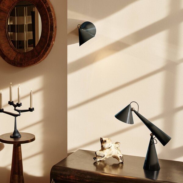 Tom Dixon LED nástenné svetlo Pose, zelené, 21 cm, plast, Zelená, Obývacia izba / jedáleň, kov, Dizajn, Nástenné svietidlo