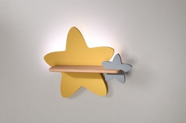 LED Detské nástenné svietidlo s poličkou STAR LED/5W/230V