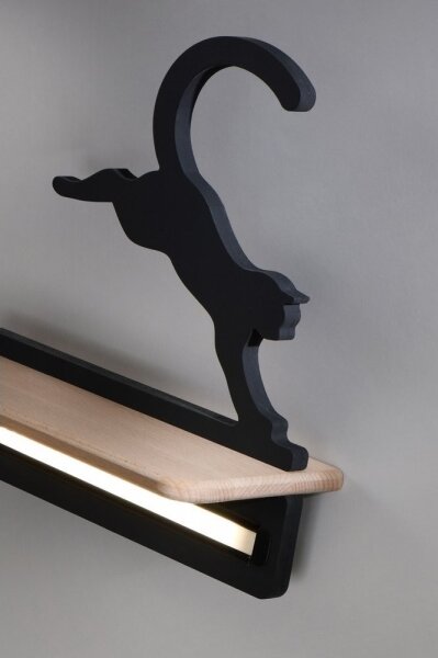 LED Detské nástenné svietidlo s poličkou JUMPING CAT LED/5W/230V