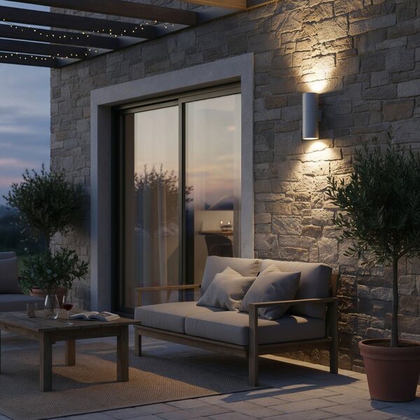 Ideal Lux 163604 nástenné svietidlo Gun 2x60W|E27