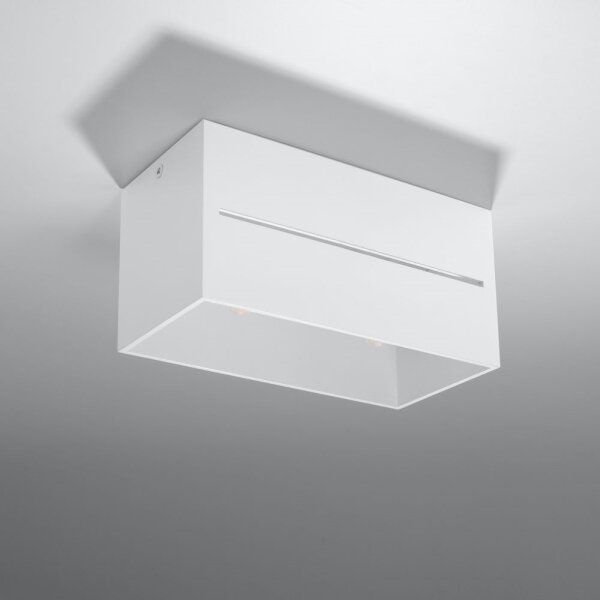 Sollux SL.0383 - Stropné svietidlo LOBO 2xG9/40W/230V biela
