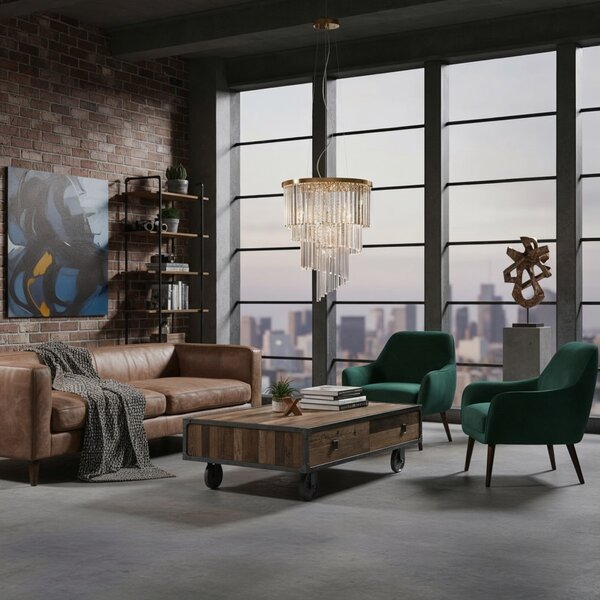 Ideal Lux 213521 závesné stropné svietidlo Carlton 12x40W|E14