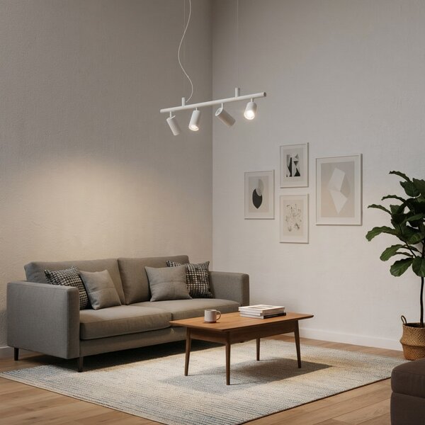 Ideal Lux 231372 zavesený stropný luster Dynamite 4x28W | GU10 - biely