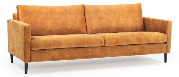 Žltá zamatová pohovka 220 cm Adagio - Scandic