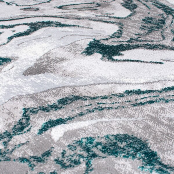 Sivo-tyrkysový koberec 80x150 cm Marbled – Flair Rugs