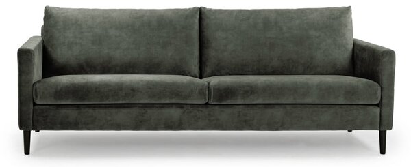 Zelenosivá zamatová pohovka 220 cm Adagio - Scandic