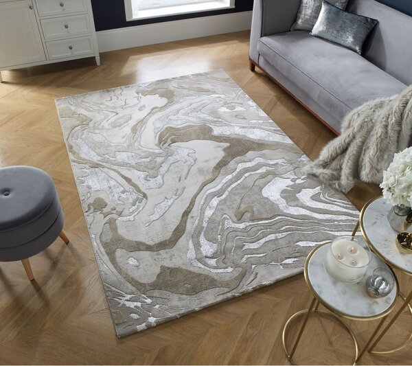 Béžový koberec 200x290 cm Marbled – Flair Rugs