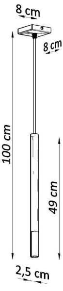 Sollux SL.0885 - Luster na lanku MOSAIC 1xG9/12W/230V čierna/chróm