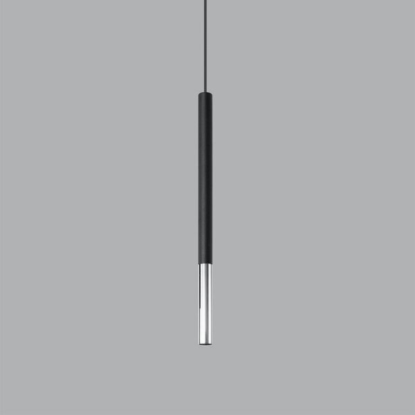 Sollux SL.0885 - Luster na lanku MOSAIC 1xG9/12W/230V čierna/chróm
