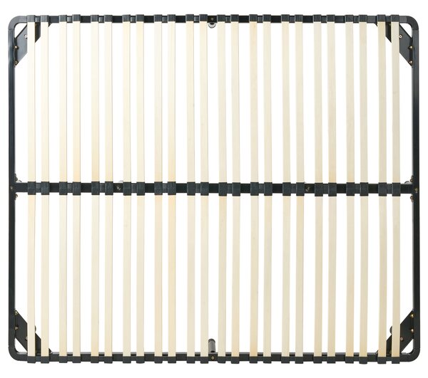 Voľne stojaci lamelový rošt na posteľ 180 x 200 cm drevené lamely topoľové drevo oceľový rám s nohami