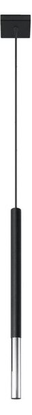 Sollux SL.0885 - Luster na lanku MOSAIC 1xG9/12W/230V čierna/chróm