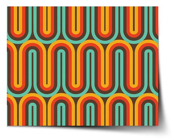 Sablio Plagát Retro vlny - 60x40 cm