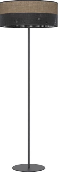 Stojacia lampa KARBON 1xE27/15W/230V čierna/hnedá