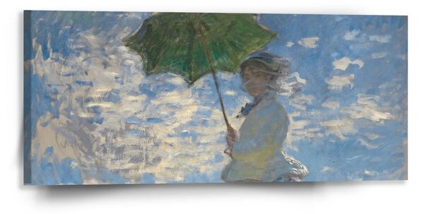 Sablio Obraz Dáma so slnečníkom - Claude Monet - 110x50 cm