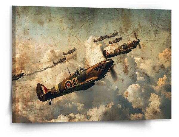 Sablio Obraz Stíhačky Spitfire v leteckej bitke - 150x110 cm