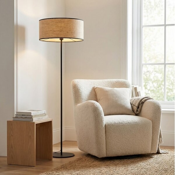 Stojacia lampa ECO 1xE27/15W/230V béžová/ratan