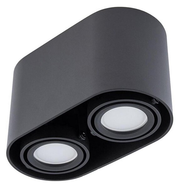Bodové svietidlo SIROK 2xGU10/30W/230V čierna